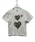 PLAY COMME des GARCONSプレイコムデギャルソン）の古着「半袖カットソー」｜ホワイト