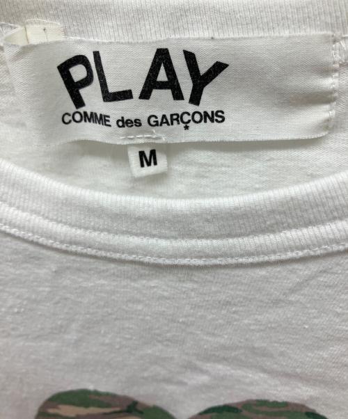 PLAY COMME des GARCONS（プレイコムデギャルソン）PLAY COMME des GARCONS (プレイコムデギャルソン) 半袖カットソー ホワイト サイズ:Mの古着・服飾アイテム