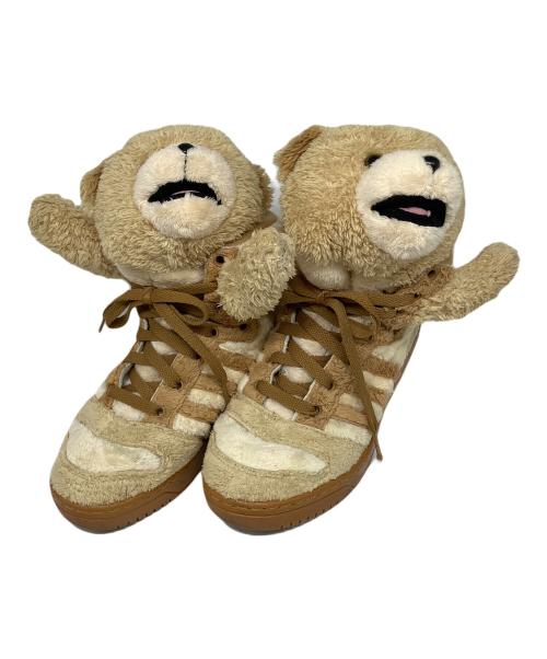 adidas（アディダス）adidas (アディダス) JEREMY SCOTT (ジェレミー スコット) ハイカットスニーカー ベージュ サイズ:23.5cmの古着・服飾アイテム