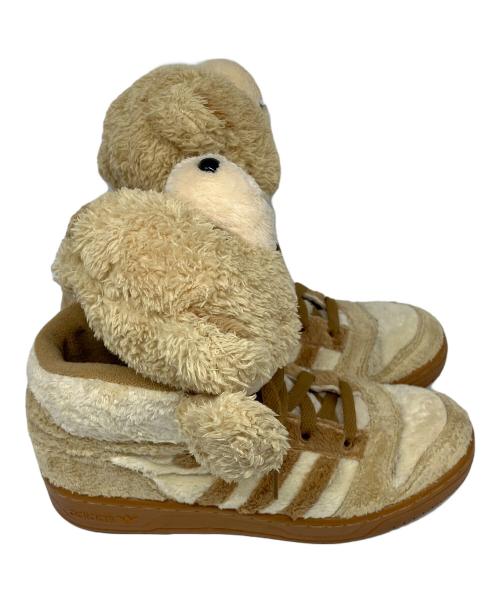 adidas（アディダス）adidas (アディダス) JEREMY SCOTT (ジェレミー スコット) ハイカットスニーカー ベージュ サイズ:23.5cmの古着・服飾アイテム