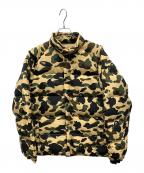 A BATHING APEア ベイシング エイプ）の古着「ダウンジャケット」｜ブラック×イエロー