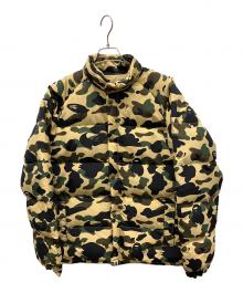 A BATHING APE（ア ベイシング エイプ）の古着「ダウンジャケット」｜ブラック×イエロー