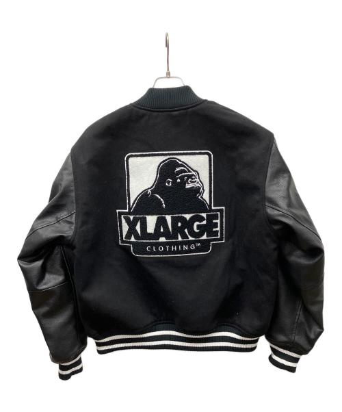 X-LARGE（エクストララージ）X-LARGE (エクストララージ) OGロゴ バーシティー ジャケット ブラック サイズ:Mの古着・服飾アイテム