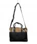BURBERRY (バーバリー) ショルダートートバッグ ブラック×ベージュ：38000円