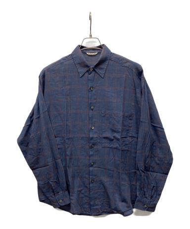 中古・古着通販】AURALEE (オーラリー) 長袖シャツ ネイビー サイズ:L