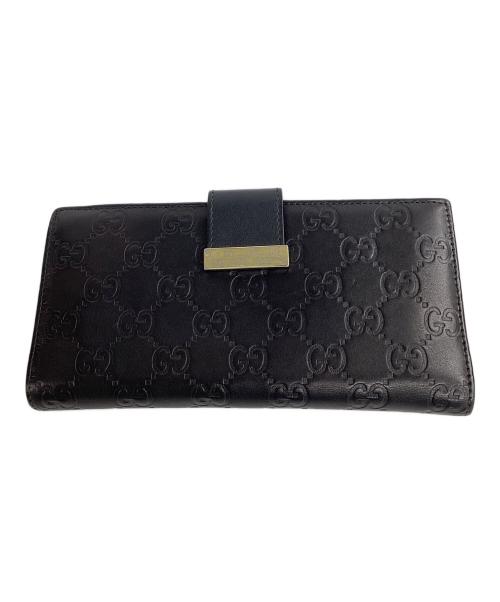 GUCCI（グッチ）GUCCI (グッチ) 長財布 ブラックの古着・服飾アイテム