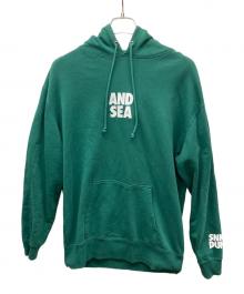 WIND AND SEA（ウィンダンシー）の古着「プルオーバーパーカー」｜グリーン