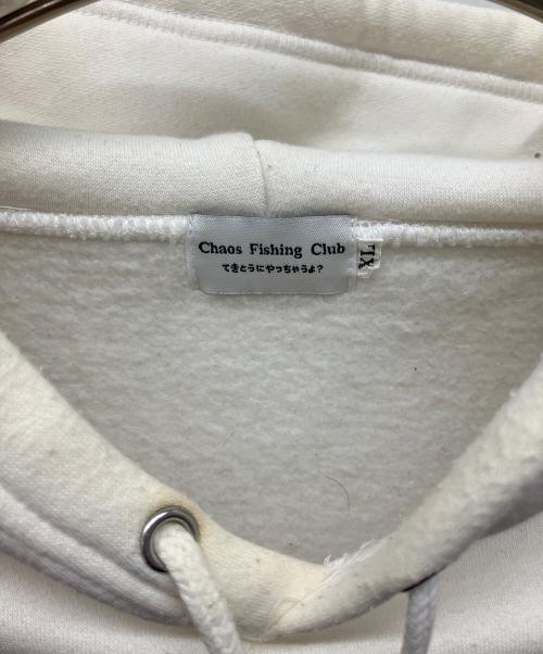CHAOS FISHING CLUB（カオスフィッシングクラブ）CHAOS FISHING CLUB (カオスフィッシングクラブ) プルオーバーパーカー ホワイト サイズ:XLの古着・服飾アイテム