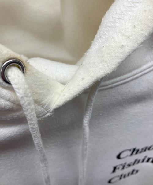 CHAOS FISHING CLUB（カオスフィッシングクラブ）CHAOS FISHING CLUB (カオスフィッシングクラブ) プルオーバーパーカー ホワイト サイズ:XLの古着・服飾アイテム