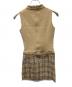 BURBERRY BLUE LABEL (バーバリーロンドンブルーレーベル) ノースリーブワンピース ベージュ サイズ:M：5000円
