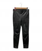 theoryセオリー）の古着「レザーパンツ」｜ブラック