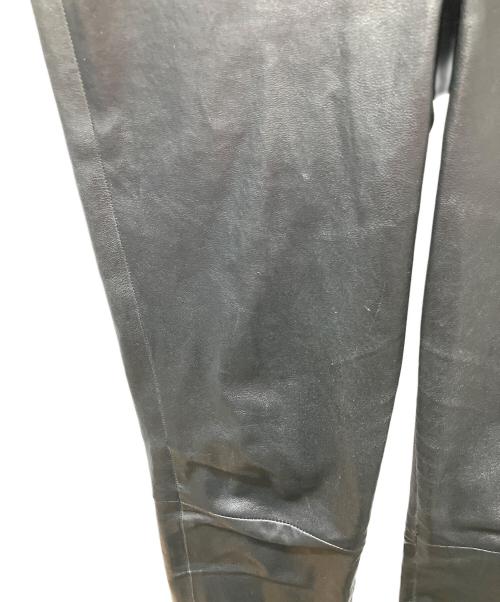 theory（セオリー）theory (セオリー) レザーパンツ ブラックの古着・服飾アイテム
