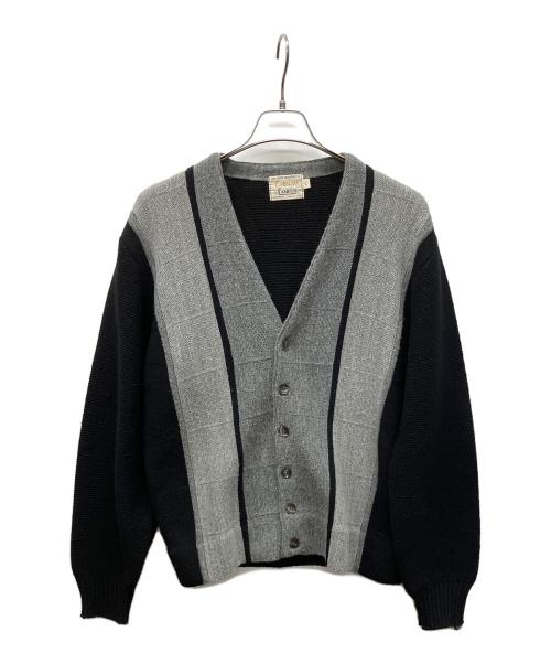 Orlon by CAMPUS（オーロン バイ キャンパス）Orlon by CAMPUS (オーロン バイ キャンパス) 厚手カーディガン グレー×ブラック サイズ:Lの古着・服飾アイテム