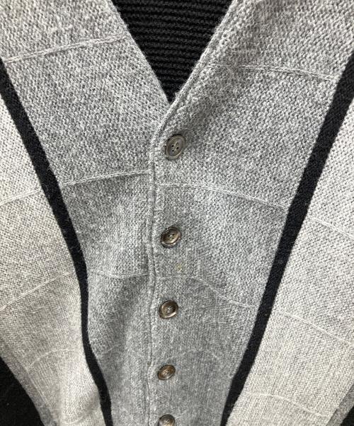 Orlon by CAMPUS（オーロン バイ キャンパス）Orlon by CAMPUS (オーロン バイ キャンパス) 厚手カーディガン グレー×ブラック サイズ:Lの古着・服飾アイテム