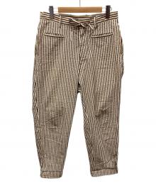 KAPTAIN SUNSHINE（キャプテンサンシャイン）の古着「パンツ」｜ホワイト×ブラウン