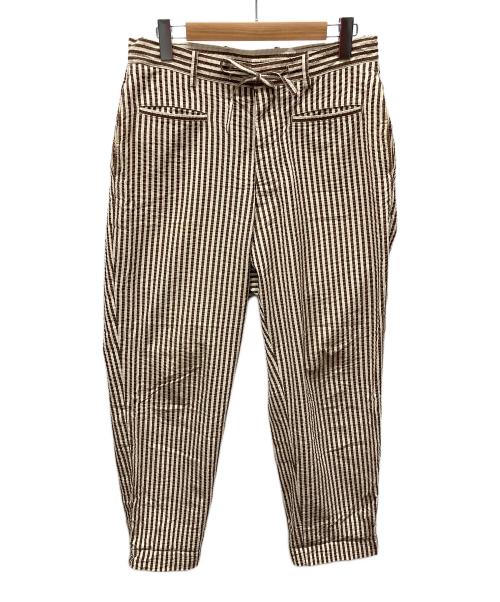 KAPTAIN SUNSHINE（キャプテンサンシャイン）KAPTAIN SUNSHINE (キャプテンサンシャイン) パンツ ホワイト×ブラウン サイズ:32の古着・服飾アイテム