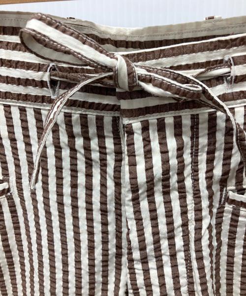 KAPTAIN SUNSHINE（キャプテンサンシャイン）KAPTAIN SUNSHINE (キャプテンサンシャイン) パンツ ホワイト×ブラウン サイズ:32の古着・服飾アイテム