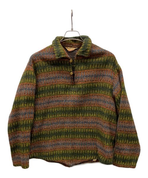 Fox Knapp（フォックスナップ）Fox Knapp (フォックスナップ) 厚手ニット グリーン サイズ:Lの古着・服飾アイテム