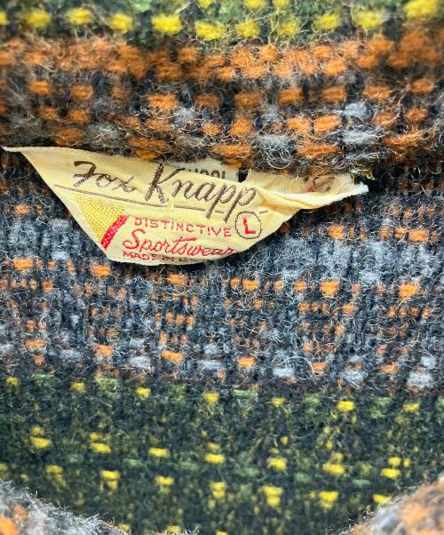 Fox Knapp（フォックスナップ）Fox Knapp (フォックスナップ) 厚手ニット グリーン サイズ:Lの古着・服飾アイテム