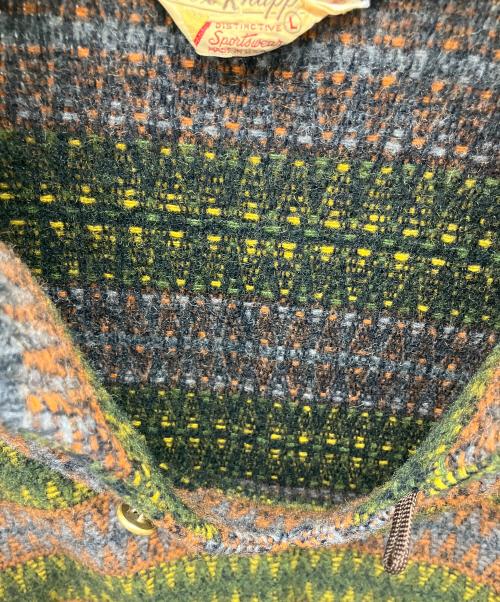 Fox Knapp（フォックスナップ）Fox Knapp (フォックスナップ) 厚手ニット グリーン サイズ:Lの古着・服飾アイテム