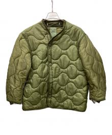 US ARMY（ユーエスアーミー）の古着「キルティングライナー」｜グリーン