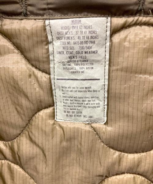 US ARMY（ユーエスアーミー）US ARMY (ユーエスアーミー) キルティングライナー グリーン サイズ:Mediumの古着・服飾アイテム