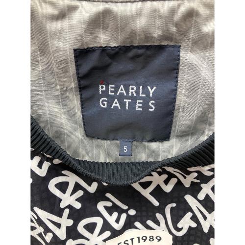 PEARLY GATES（パーリーゲイツ）PEARLY GATES (パーリーゲイツ) ゴルフウェア(トップス) 053-1121103 メンズ SIZE L ホワイト×ネイビー ホワイト×ネイビー サイズ:5の古着・服飾アイテム