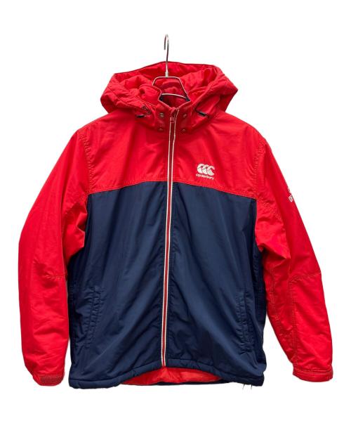 Canterbury（カンタベリー）Canterbury (カンタベリー) 中綿ジャケット ネイビー×レッド サイズ:XLの古着・服飾アイテム