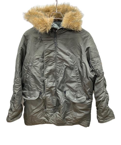 ALPHA（アルファ）ALPHA (アルファ) N-3Bタイプコート オリーブ サイズ:XLの古着・服飾アイテム