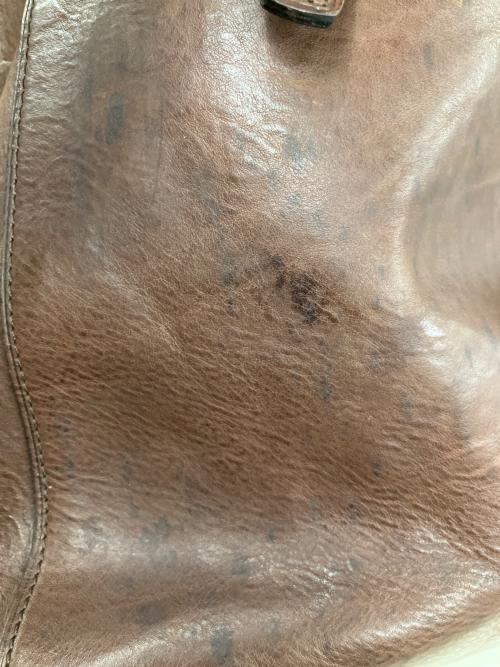 RALPH LAUREN（ラルフローレン）RALPH LAUREN (ラルフローレン) レザートートバッグ ブラウンの古着・服飾アイテム