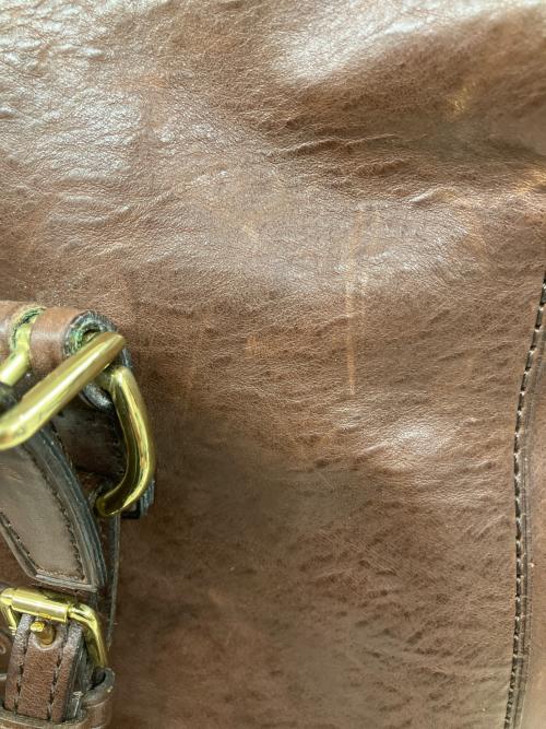 RALPH LAUREN（ラルフローレン）RALPH LAUREN (ラルフローレン) レザートートバッグ ブラウンの古着・服飾アイテム