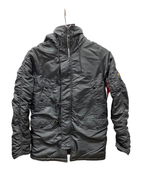 ALPHA（アルファ）ALPHA (アルファ) N-3Bタイプコート ブラック サイズ:Mediumの古着・服飾アイテム