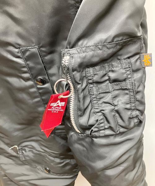 ALPHA（アルファ）ALPHA (アルファ) N-3Bタイプコート ブラック サイズ:Mediumの古着・服飾アイテム