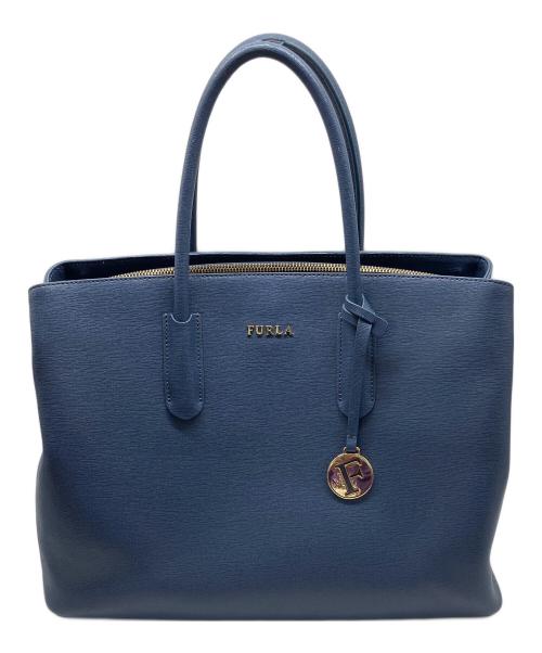 FURLA（フルラ）FURLA (フルラ) トートバッグ ブルーの古着・服飾アイテム
