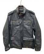 DIESELディーゼル）の古着「レザージャケット」｜ブラック