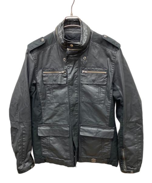 DIESEL（ディーゼル）DIESEL (ディーゼル) レザージャケット ブラック サイズ:Lの古着・服飾アイテム