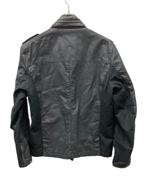 DIESEL（ディーゼル）DIESEL (ディーゼル) レザージャケット ブラック サイズ:Lの古着・服飾アイテム
