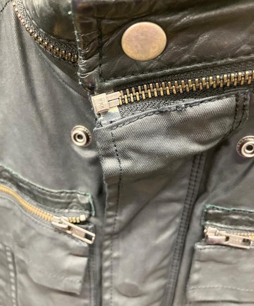 DIESEL（ディーゼル）DIESEL (ディーゼル) レザージャケット ブラック サイズ:Lの古着・服飾アイテム