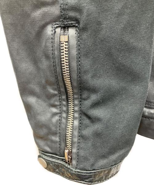 DIESEL（ディーゼル）DIESEL (ディーゼル) レザージャケット ブラック サイズ:Lの古着・服飾アイテム