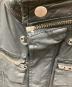 中古・古着 DIESEL (ディーゼル) レザージャケット ブラック サイズ:L：6000円