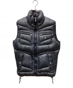 中古・古着通販】DIESEL (ディーゼル) ダウンベスト ブラック サイズ