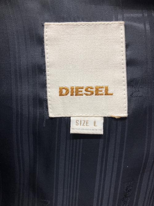 DIESEL（ディーゼル）DIESEL (ディーゼル) ダウンベスト ブラック サイズ:Lの古着・服飾アイテム