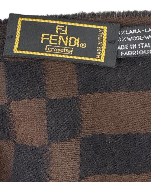 FENDI（フェンディ）FENDI (フェンディ) マフラー ブラウンの古着・服飾アイテム