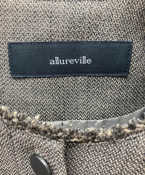 allureville（アルアバイル）allureville (アルアバイル) ノースリーブ・キャミソールワンピース ブラウン サイズ:1の古着・服飾アイテム
