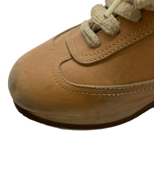HERMES（エルメス）HERMES (エルメス) レザースニーカー ブラウン サイズ:23.5cmの古着・服飾アイテム