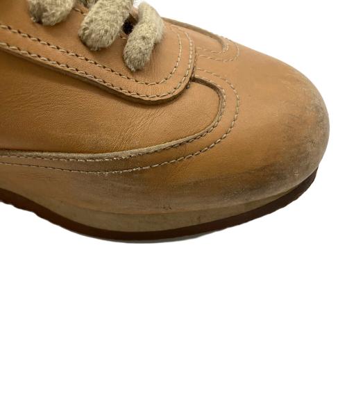 HERMES（エルメス）HERMES (エルメス) レザースニーカー ブラウン サイズ:23.5cmの古着・服飾アイテム