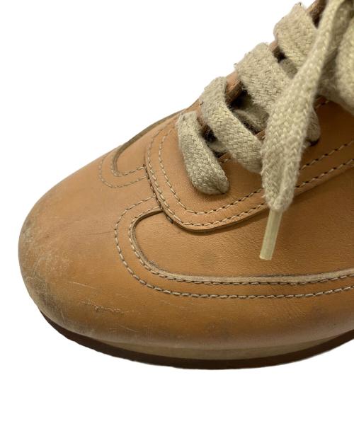 HERMES（エルメス）HERMES (エルメス) レザースニーカー ブラウン サイズ:23.5cmの古着・服飾アイテム