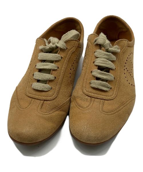 HERMES（エルメス）HERMES (エルメス) レザースニーカー ブラウン サイズ:24cmの古着・服飾アイテム