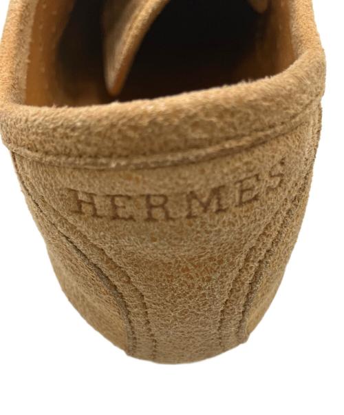 HERMES（エルメス）HERMES (エルメス) レザースニーカー ブラウン サイズ:24cmの古着・服飾アイテム