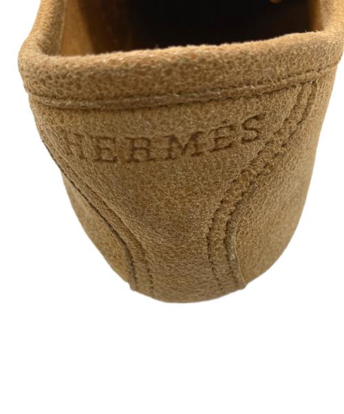 HERMES（エルメス）HERMES (エルメス) レザースニーカー ブラウン サイズ:24cmの古着・服飾アイテム